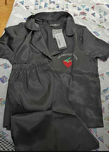 Saten pijama takımı