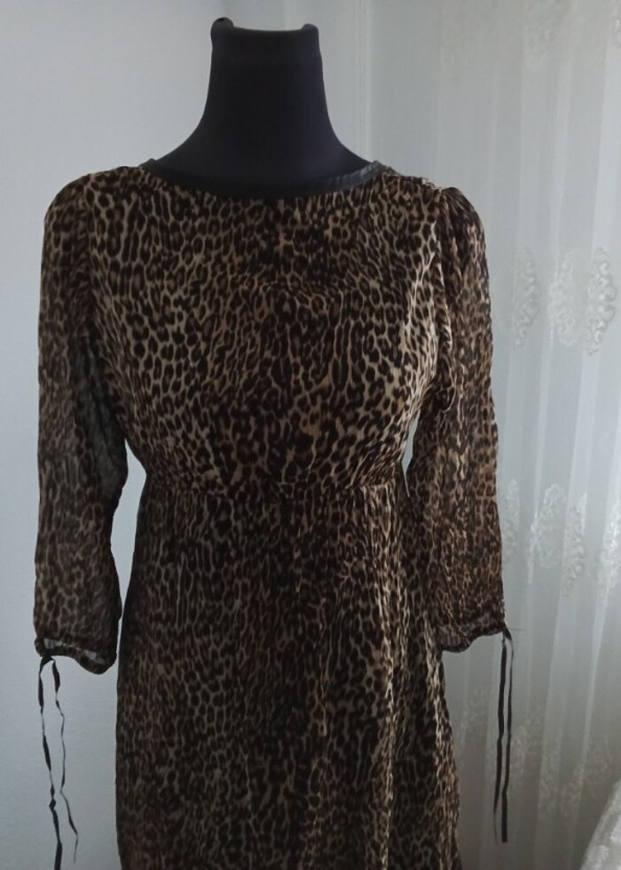 Leoparlı elbise - Görsel 2