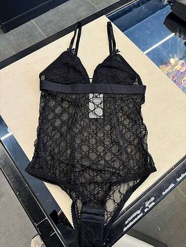Gucci GG tulle bodysuit İthal