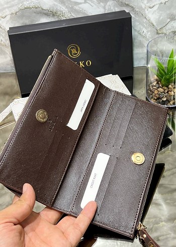 Vakko Deri Fermuarlı Kadın Cüzdanı - Görsel 2