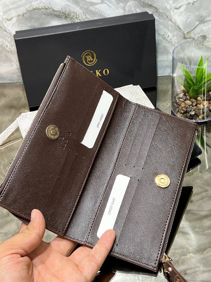 Vakko Deri Fermuarlı Kadın Cüzdanı - Görsel 2