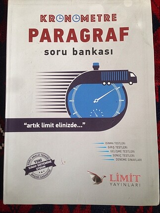 Limit yayınları kronometre paragraf soru bankası