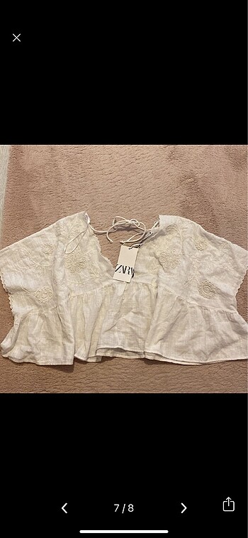 xl Beden Islemeli crop bluz