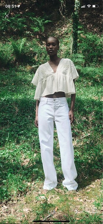Islemeli crop bluz