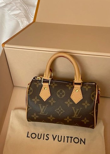 Tükendi Louis Vuitton Kahverengi Deri Kadın mini El Çantası - Görsel 4