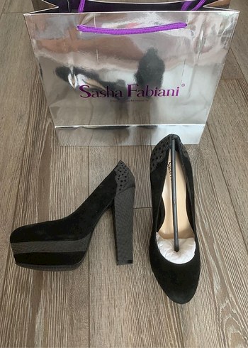 Sasha Fabiani gerçek deri Topuklu ayakkabı - Görsel 3