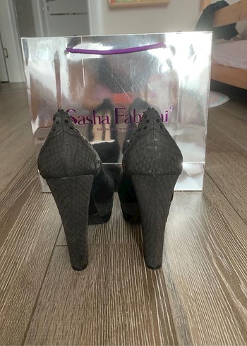 Sasha Fabiani gerçek deri Topuklu ayakkabı - Görsel 5