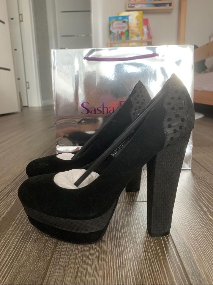 Sasha Fabiani gerçek deri Topuklu ayakkabı - Görsel 4