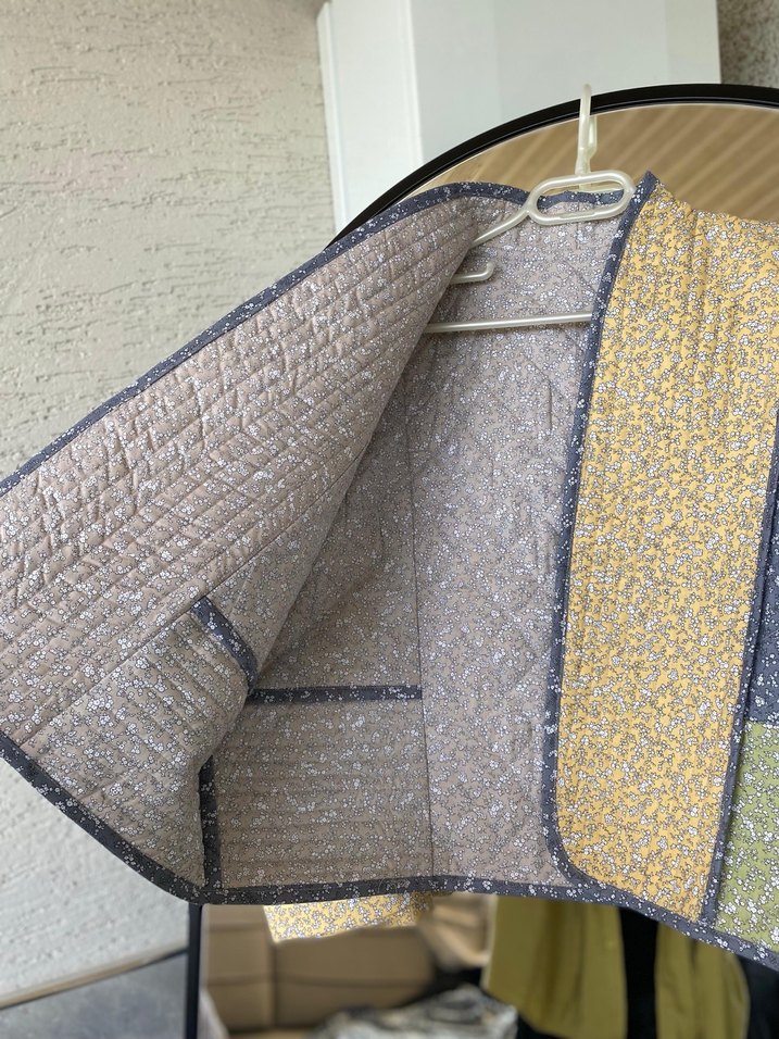 Özel tasarım çift taraflı Kadın Gri Bohem Kısa Ceket - Görsel 2