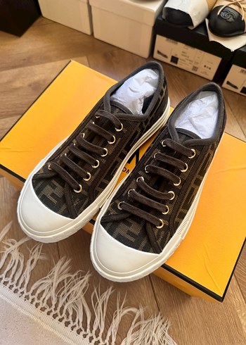 Fendi Kahverengi Baskılı Kadın Spor Ayakkabı - Görsel 6