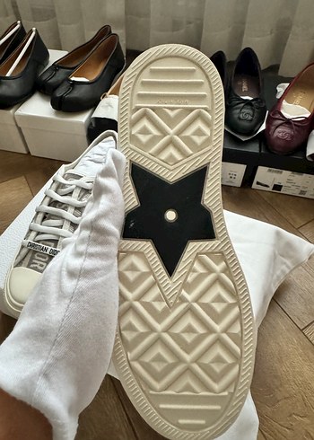 Christian Dior Beyaz Gri Kadın Spor Ayakkabı - Görsel 4