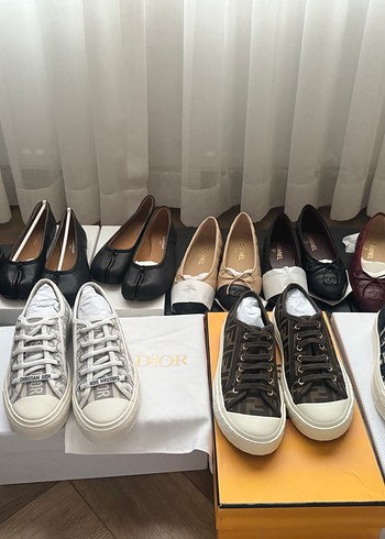 Christian Dior Beyaz Gri Kadın Spor Ayakkabı - Görsel 6