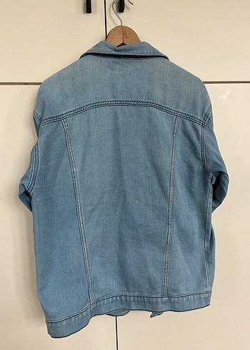 Mavi Düğmeli Kadın Denim Ceket - Görsel 4