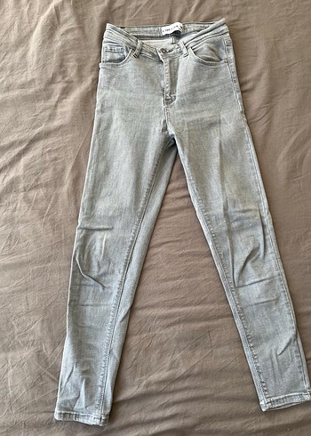 Gri Kadın Denim Normal Kesim Midi Jean - Görsel 3