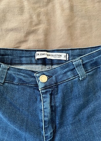 Kadın Mavi Normal Boy Slim Denim Pantolon - Görsel 2