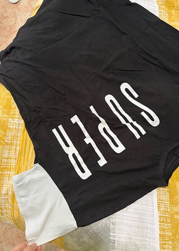 Siyah kadınTişört - Görsel 2