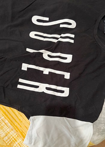 Siyah kadınTişört - Görsel 4