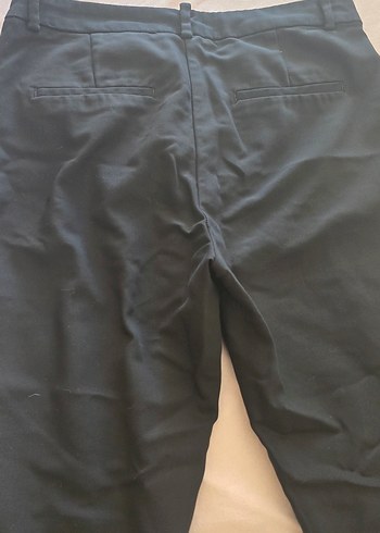 Siyah Kadın Kumaş Pantolon, Normal Boy, Dar Kesim