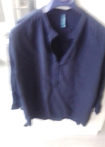 Lacivert yargici bluz - Görsel 2