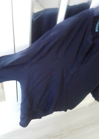 Lacivert yargici bluz - Görsel 4