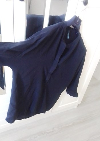 Lacivert yargici bluz - Görsel 5