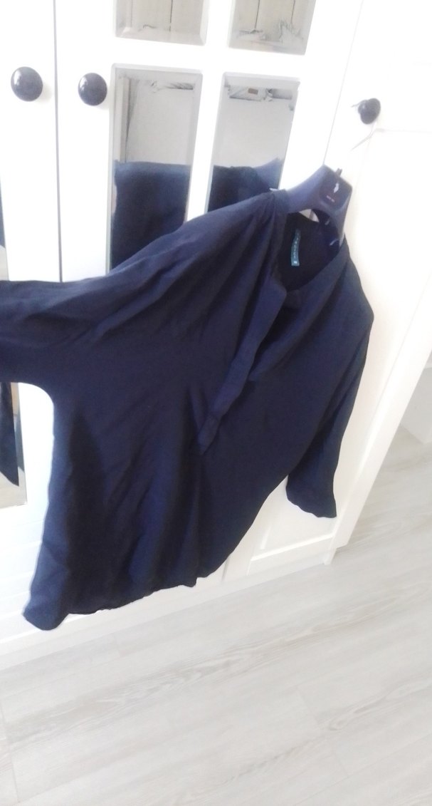 Lacivert yargici bluz - Görsel 5