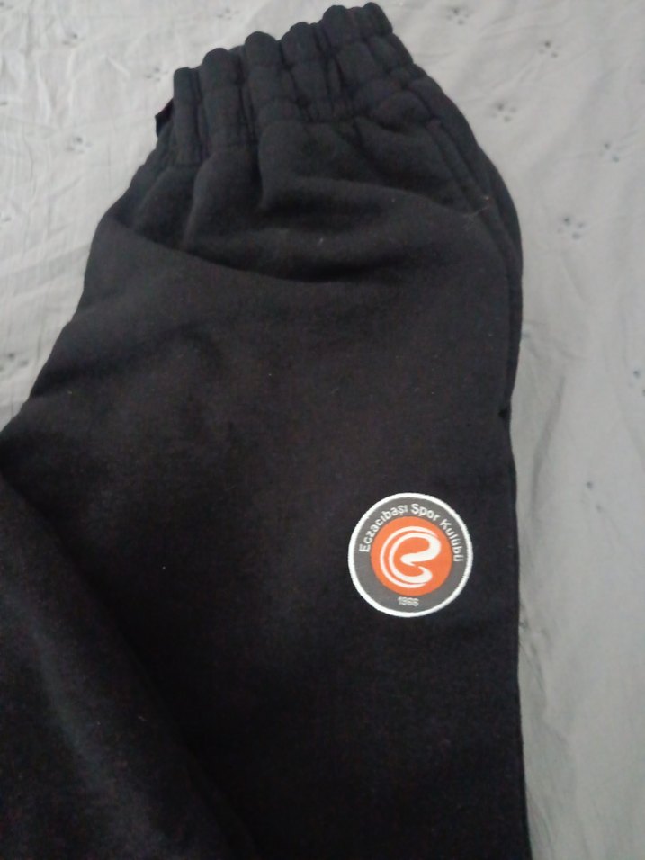 Düğmeli Siyah Kadın Eşofman Altı - Görsel 2