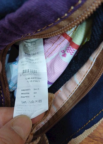 Vintage Renkli  Kadın Çapraz Çanta - Görsel 7