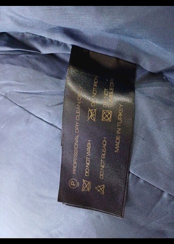 Düğmeli Gri Deri Kadın Ceket mont - Görsel 8