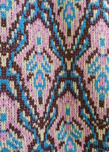 Bohem Çok Renkli Pilili Mini Etek - Görsel 3