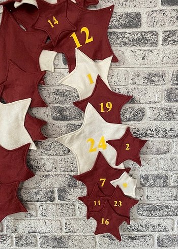  Beden çeşitli Renk Aralık noel takvimi keçe kumas #noel