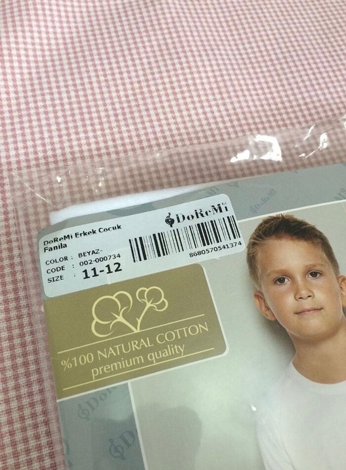 Pamuk 10 yaşa uygun doremi fanila - Görsel 2