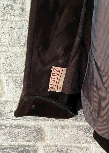 Vintage kadife palto l-xl en54 boy93 - Görsel 6