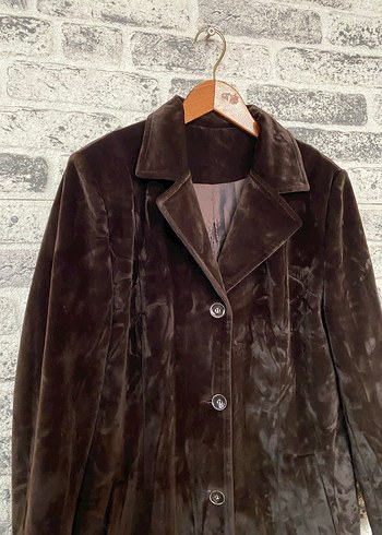 Vintage kadife palto l-xl en54 boy93 - Görsel 2