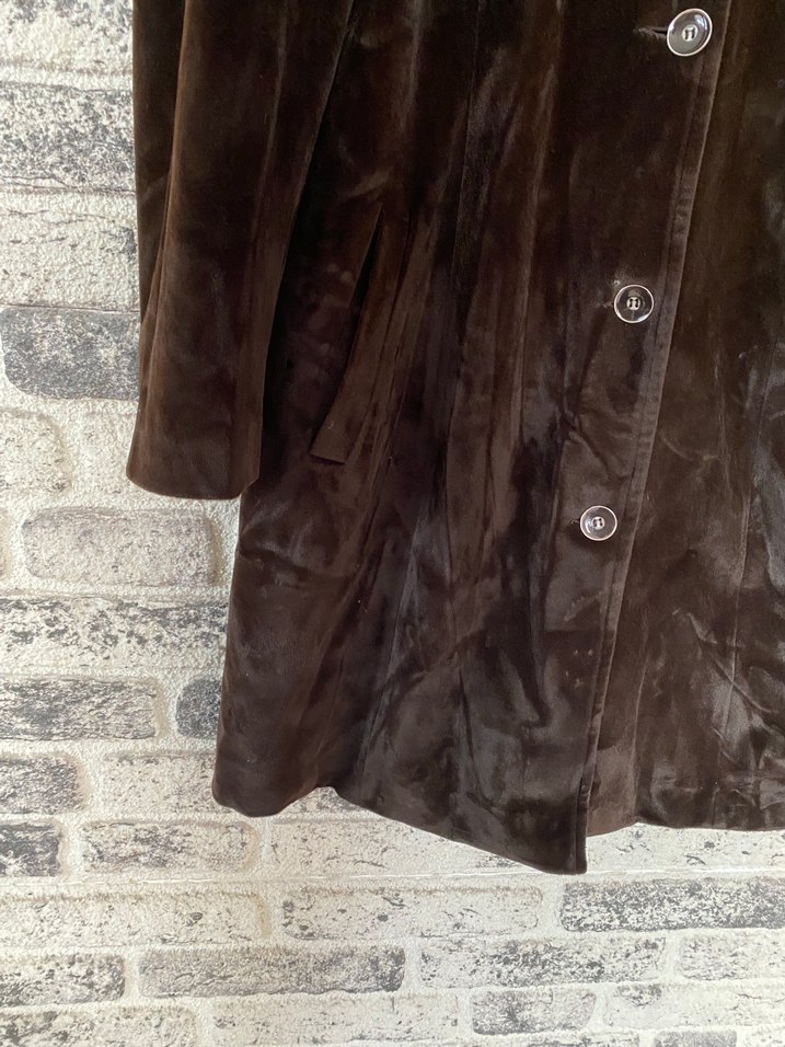 Vintage kadife palto l-xl en54 boy93 - Görsel 3