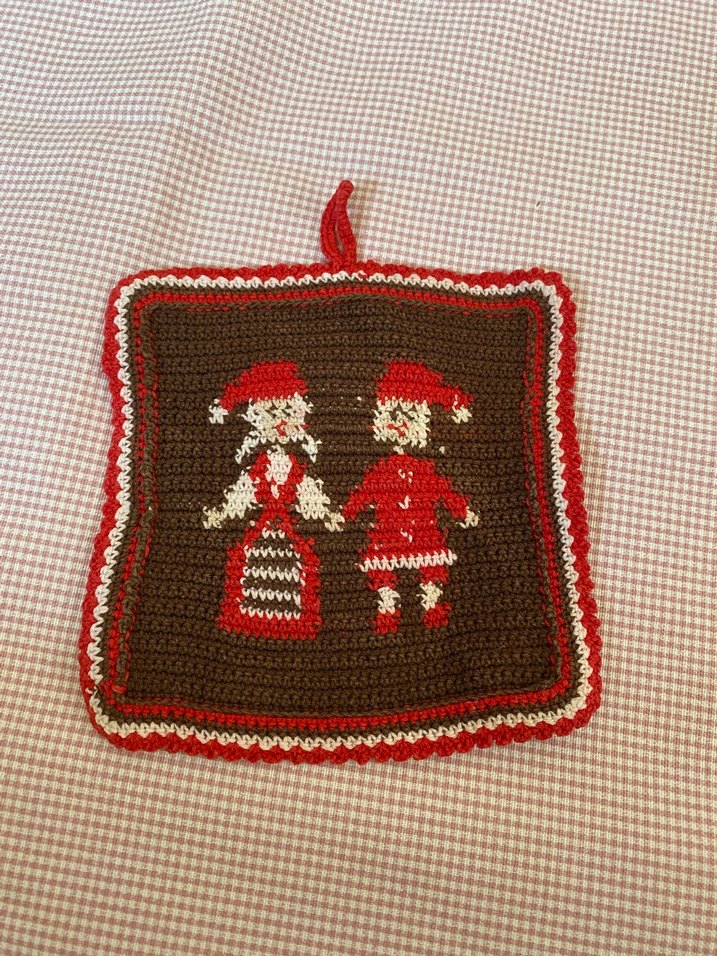 Vintage firin tutacak 15*15 - Görsel 3