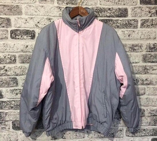 vintage mevsimlik bomber mont. l beden uyumlu. en:62 boy:62. #re