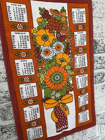 American Vintage 1979 Vintage pamuk takvim