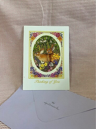 Vintage kartpostal zarfli