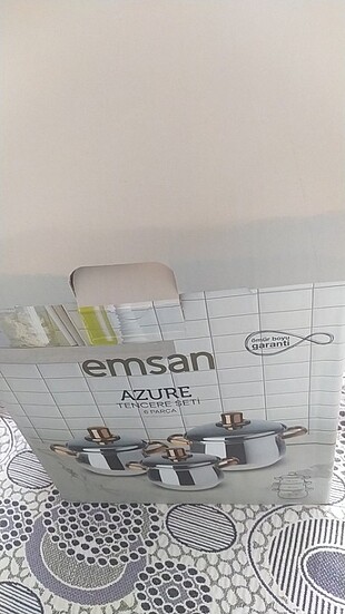 Emsan 6 parça tencere seti sıfır ürün