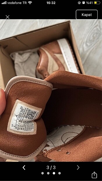 36,5 Beden Air jordan 1 low