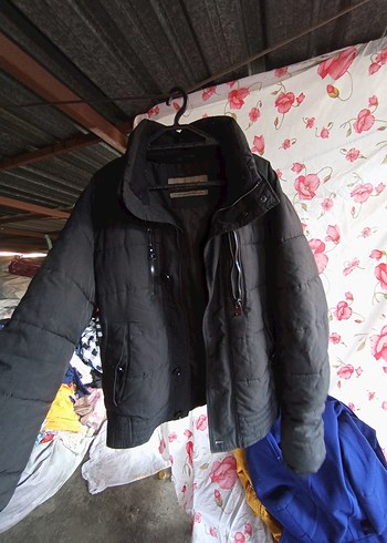 Zara Gri Fermuarlı Erkek Street Wear Mont