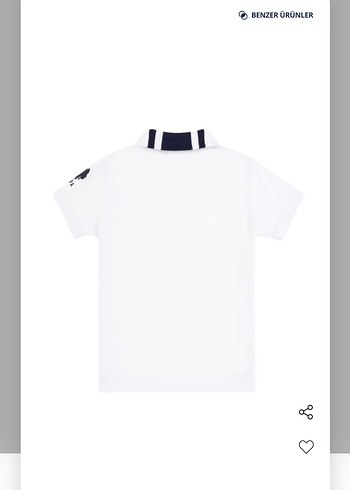 Beyaz Erkek Çocuk Kısa Kollu Polo Tişört - Görsel 9