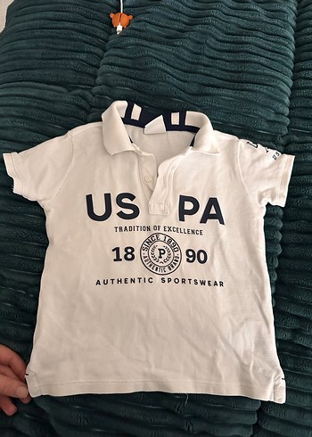 Beyaz Erkek Çocuk Kısa Kollu Polo Tişört - Görsel 2