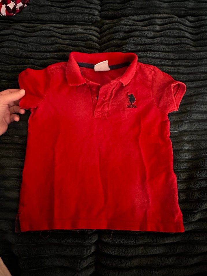 Beyaz Erkek Çocuk Kısa Kollu Polo Tişört - Görsel 5