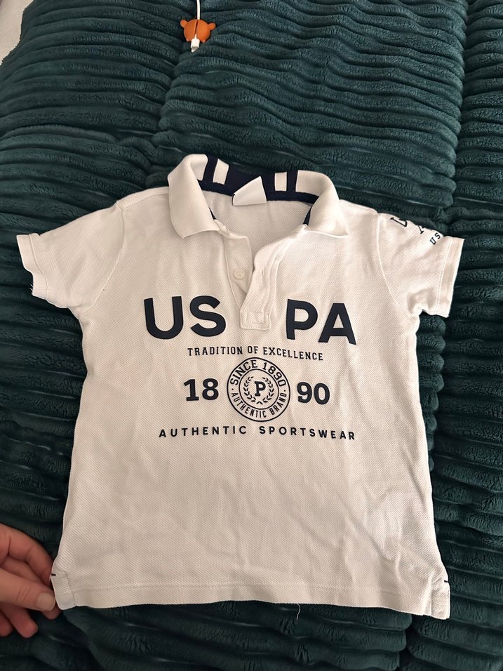 Beyaz Erkek Çocuk Kısa Kollu Polo Tişört - Görsel 2