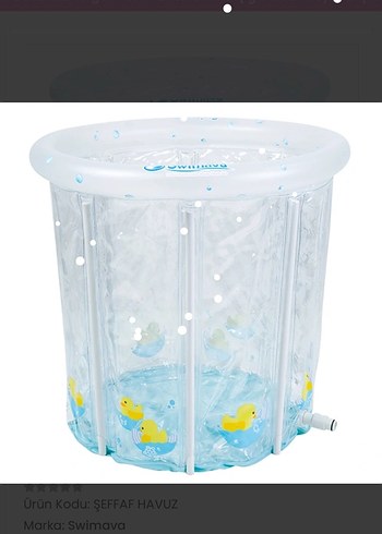 Swimava Renkli Şişme Bebek Yüzme Havuzu - Görsel 3