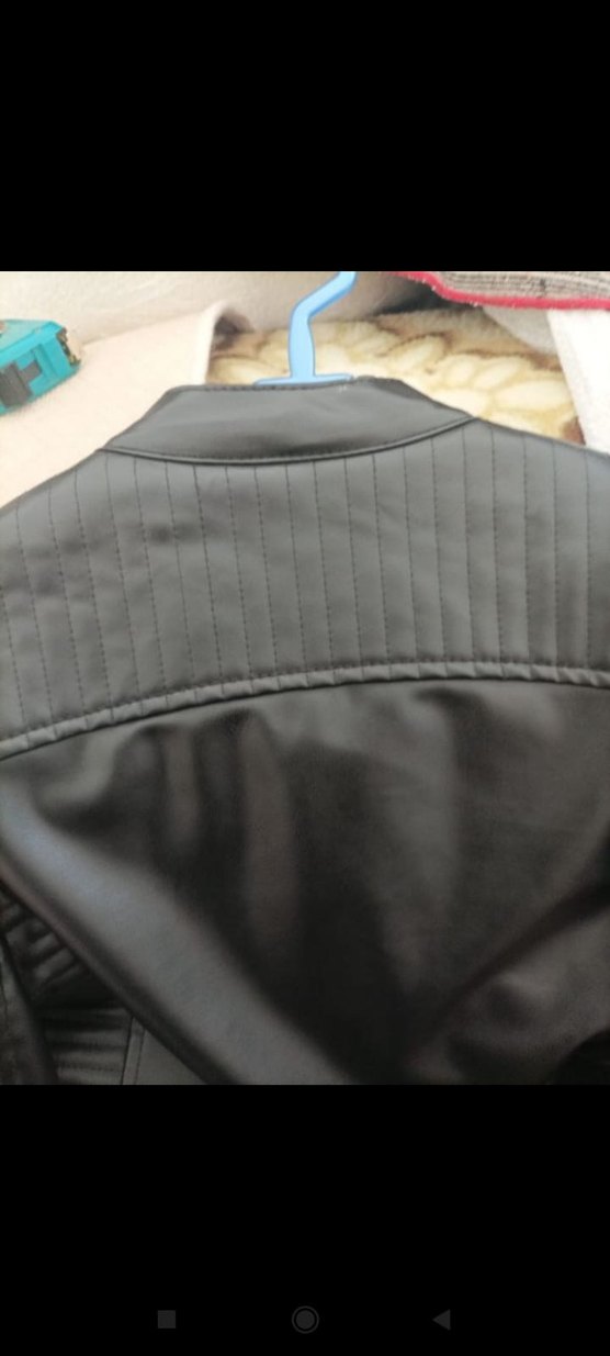 Siyah Deri Biker Erkek Ceket - Görsel 4