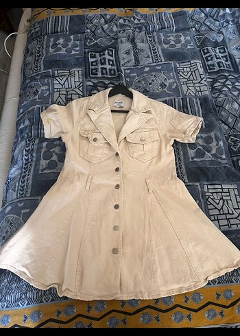 Kemerli Kısa Bohem Kadın Elbise - Görsel 4