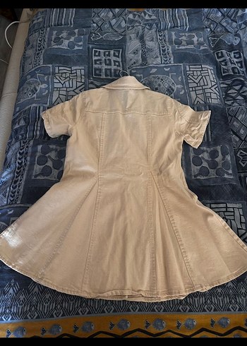 Kemerli Kısa Bohem Kadın Elbise - Görsel 3